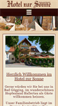 Mobile Screenshot of hotelgasthof-zur-sonne.de