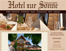 Tablet Screenshot of hotelgasthof-zur-sonne.de